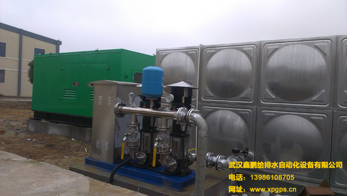 荆州工厂生活办公变频供水成套设备（不锈钢户外防雨型）